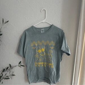 Proudhound Coffee shop Summer Time Roasting Graphic Tee - Green